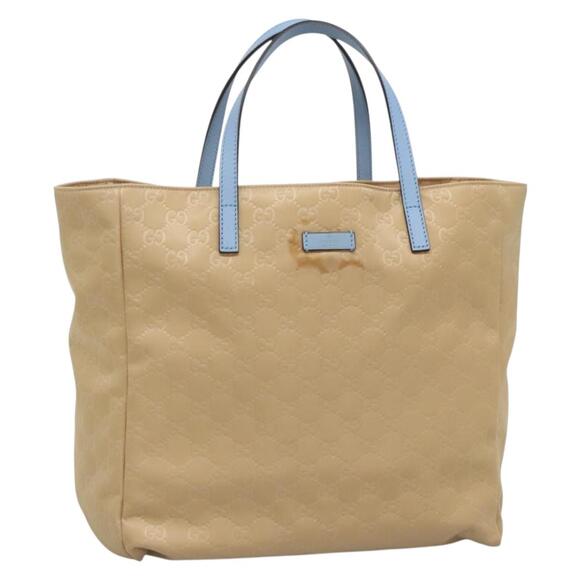 GUCCI GG Canvas Tote Bag Nylon Beige - Picture 1 of 16